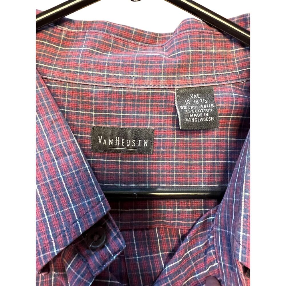 Van Heusen long sleeve casual button down shirt, men's XXL 18-18 1/2